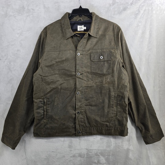 Flint and Tinder Mens XL Trucker Jacket Waxed Cotton Canvas Made in USA - Picture 1 of 6